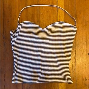Cute striped Reformation halter top